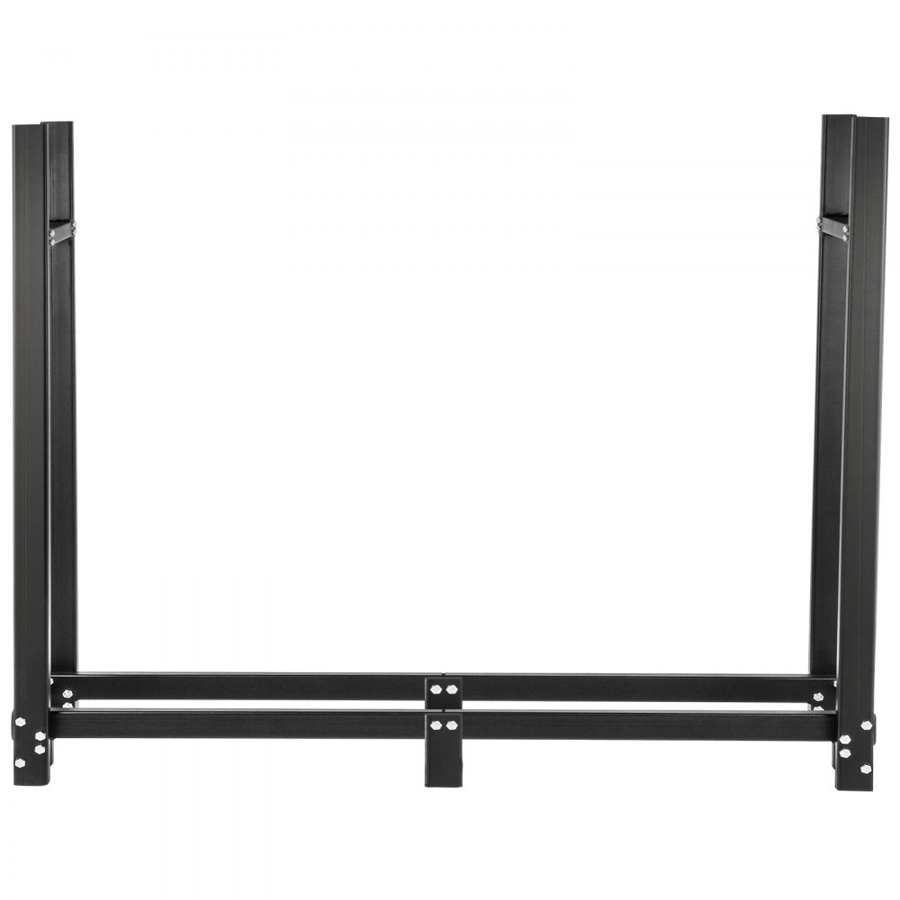 VEVOR Rack di Legna da Ardere Esterni Scaffale Porta-Legna da 244,5x36,2x122 cm, Capacità da 590 kg Legna da Ardere Log Rack in Acciaio Nero, Impilatore di Legno Scaffale Uso in Fattoria, Cortile