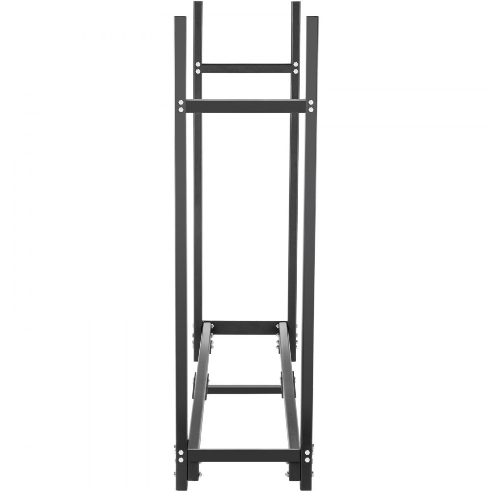 VEVOR Rack di Legna da Ardere Esterni Scaffale Porta-Legna da 244,5x36,2x122 cm, Capacità da 590 kg Legna da Ardere Log Rack in Acciaio Nero, Impilatore di Legno Scaffale Uso in Fattoria, Cortile
