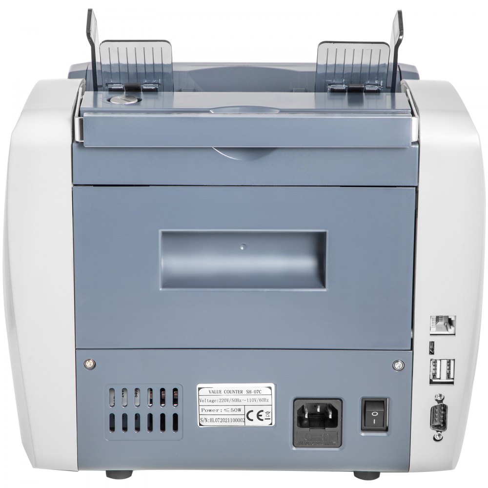 VEVOR Macchina Conta Banconote >800 Pezzi / Min, Conta Banconote Misti ≤50 W,  Macchinetta Conta Banconote che Identifica Banconote False,  Conta soldi Banconote 8 modalità CNT, SDC, MDC, SN ecc.