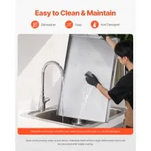 VEVOR Piastra Superiore Piatta in Acciaio Carbonio Universale Padella 910x525 mm
