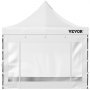 VEVOR Gazebo Pop-up da Giardino Esterno Pieghevole con Pannelli Laterali 3 x 3m Altezza Regolabile, Tenda Gazebo Pop-up da Giardino per Evento Festa Mercato da Esterno con Borsa da Trasporto 26,5 kg