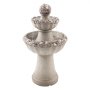 VEVOR Fontana da Esterno, Fontana e Cascata da 480 x 480 x 927 mm, Fontane in Fibra di Vetro e Resina a 2 Livelli con Base in Roccia da Pavimento e Pompa, per Esterni, Interni, Giardino, Casa