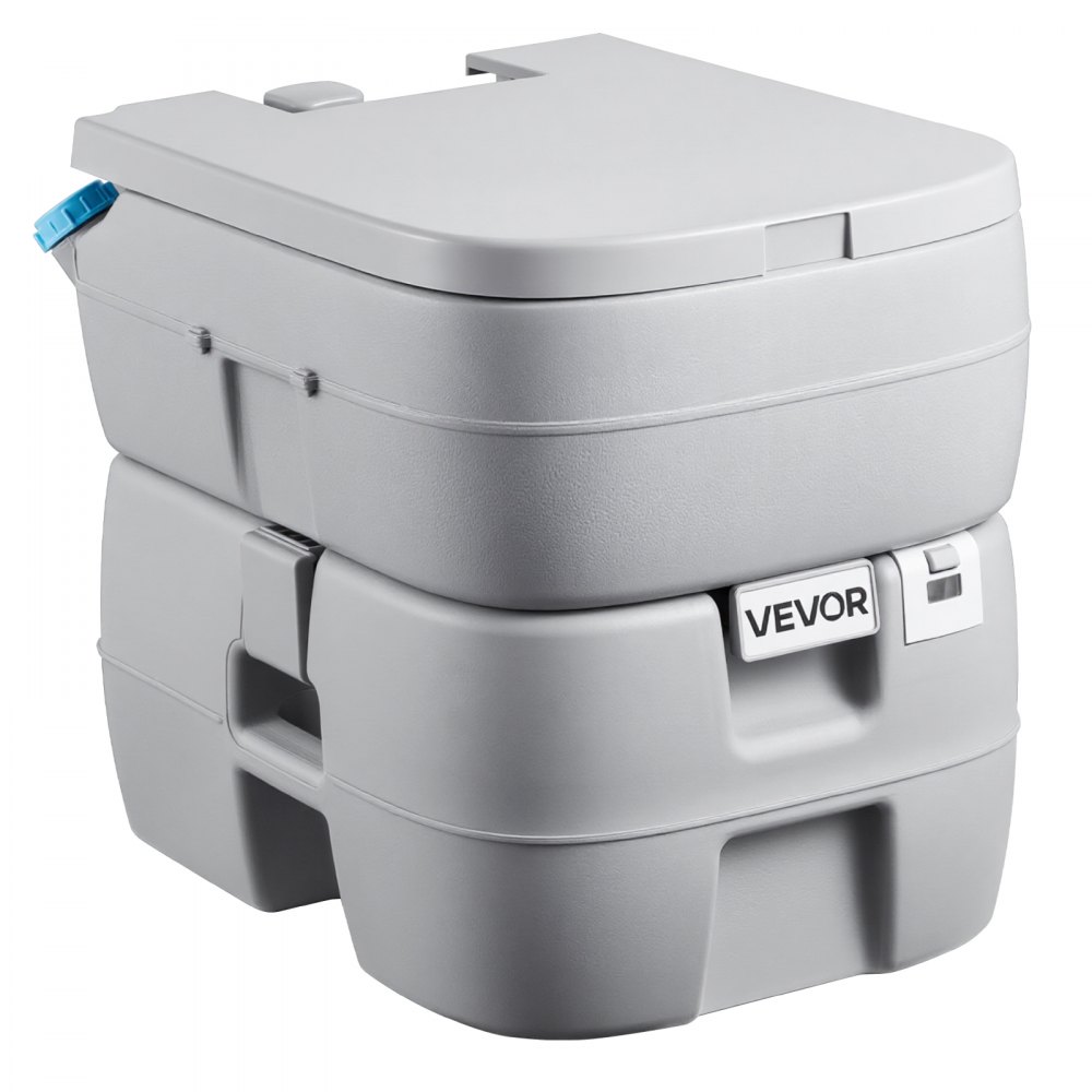 VEVOR Toilette da Campeggio Portatile con Scarico Toilette Portatile con Serbatoio di Scarico Rimovibile Capienza ca. 30 L, WC per Casa Camper Barca Escursionismo da Viaggio Serbatoio d'Acqua 19 L