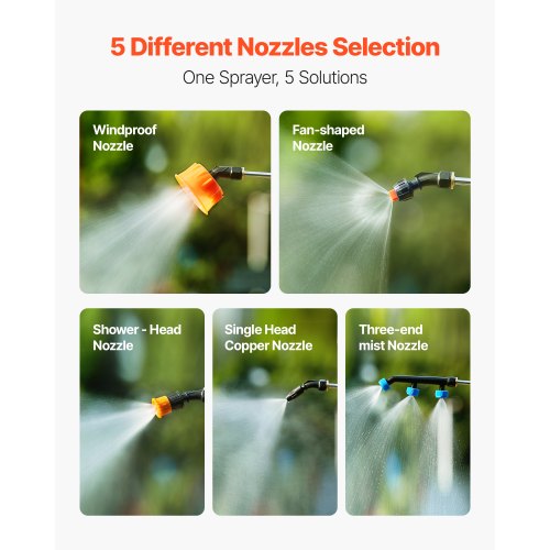 VEVOR Spruzzatore a Zaino a Batteria da 12 L Autonomia 2 Ore per Prato e Cortile