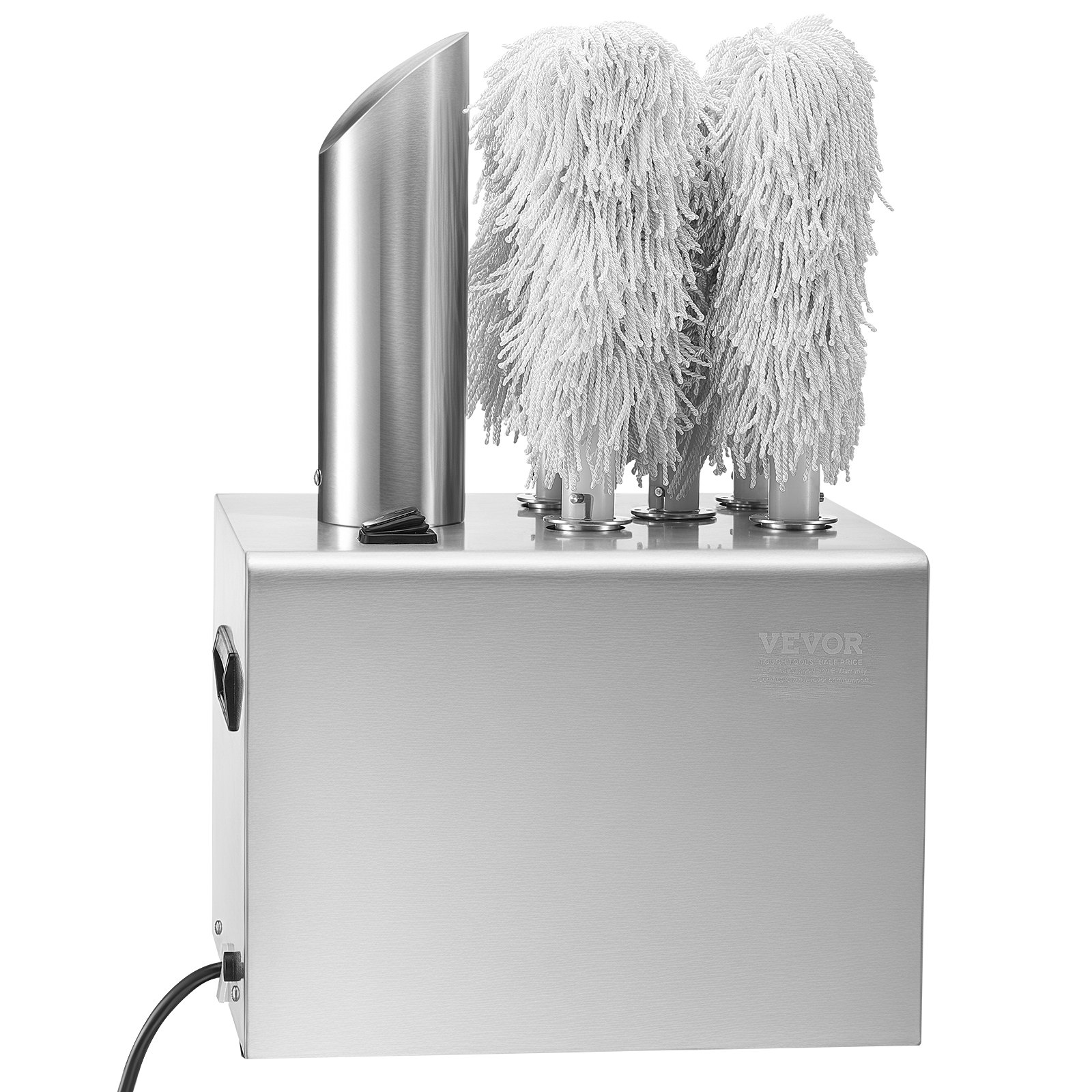 VEVOR Lucidatrice per Bicchieri da Vino, Lucidatrice per Bicchieri a 5 Spazzole, Lucidatrice Elettrica 330 Tazze/Ora per Bicchieri da Champagne, Boccali da Birra, Boccali, per Bar, Ristoranti, Cucine