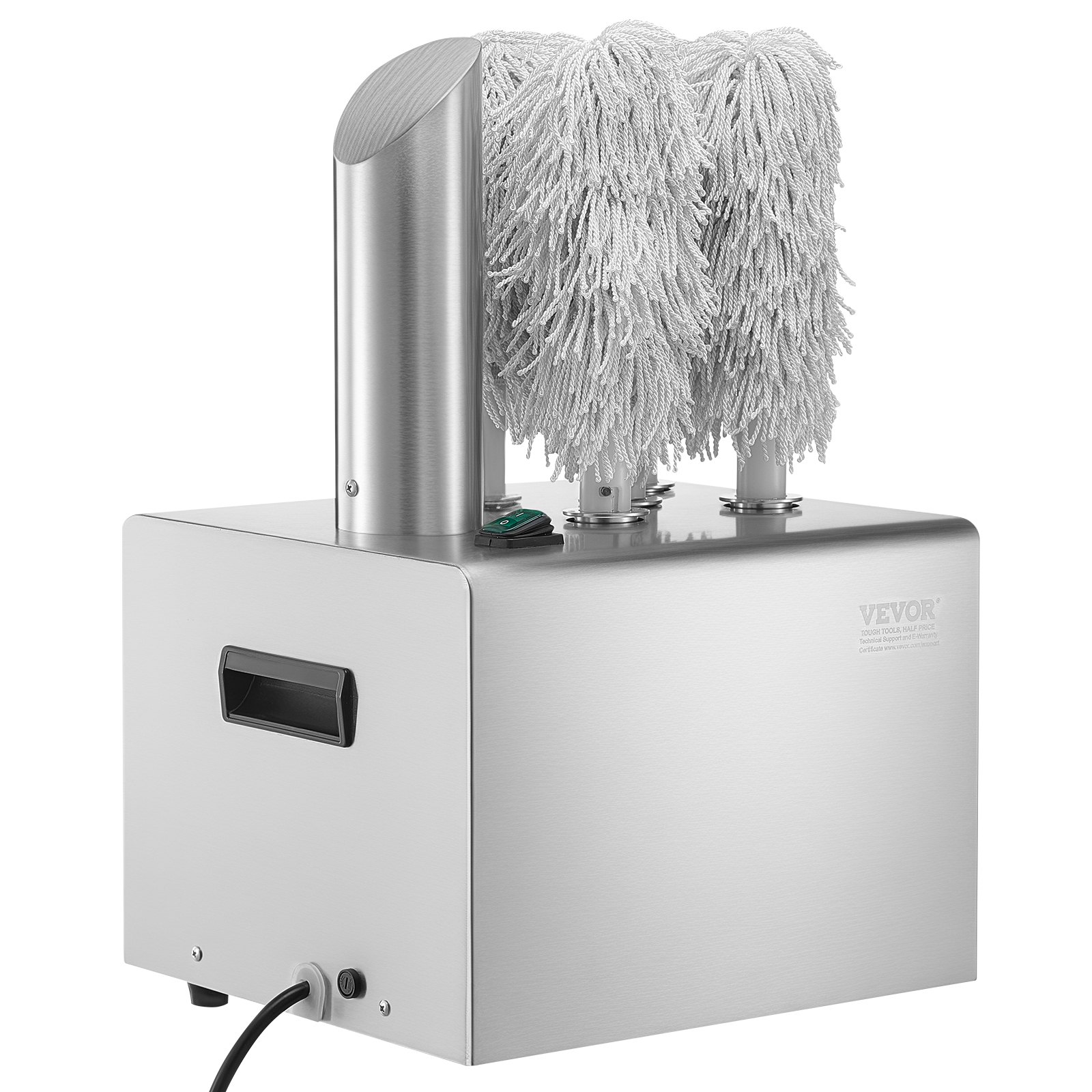 VEVOR Lucidatrice per Bicchieri da Vino, Lucidatrice per Bicchieri a 5 Spazzole, Lucidatrice Elettrica 330 Tazze/Ora per Bicchieri da Champagne, Boccali da Birra, Boccali, per Bar, Ristoranti, Cucine