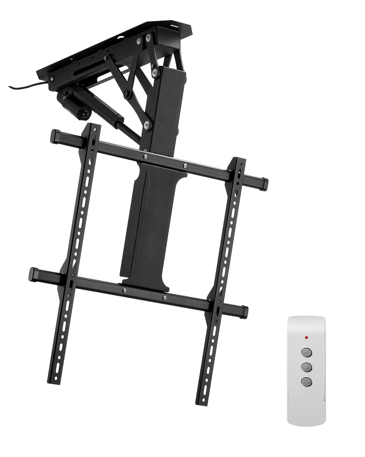 VEVOR motorized TV ceiling mount for TVs 813 to 1651 mm, electrically adjustable fold-down stand with max. VESA 60 x 60 cm, suitable for TVs up to 40 kg