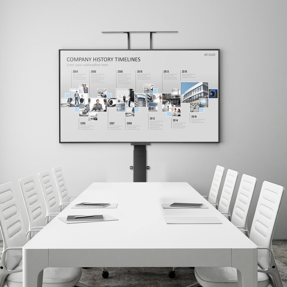 VEVOR Supporto TV Motorizzato Staffa Supporto per TV Capacità di Carico max. 60 kg, Telaio TV Elettrico Verticale a Sollevamento di Altezza con Telecomando per TV 813-1397 mm con VESA 40x40 cm