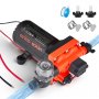 VEVOR Pompa a Membrana dell'Acqua per Camper 12 V CC 22,7 L/min, Pompa dell'Acqua a Membrana Autoadescante a 4 Camere Pressostato Automatico, Pressione max. 70 PSI, per Camper, Barche