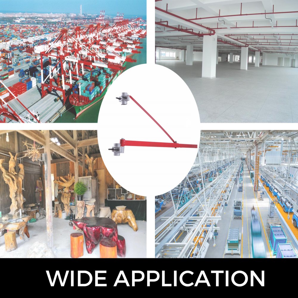 Supporto Braccio Per Paranco 600kg 75-110cm Asta A Bandiera Montacarichi