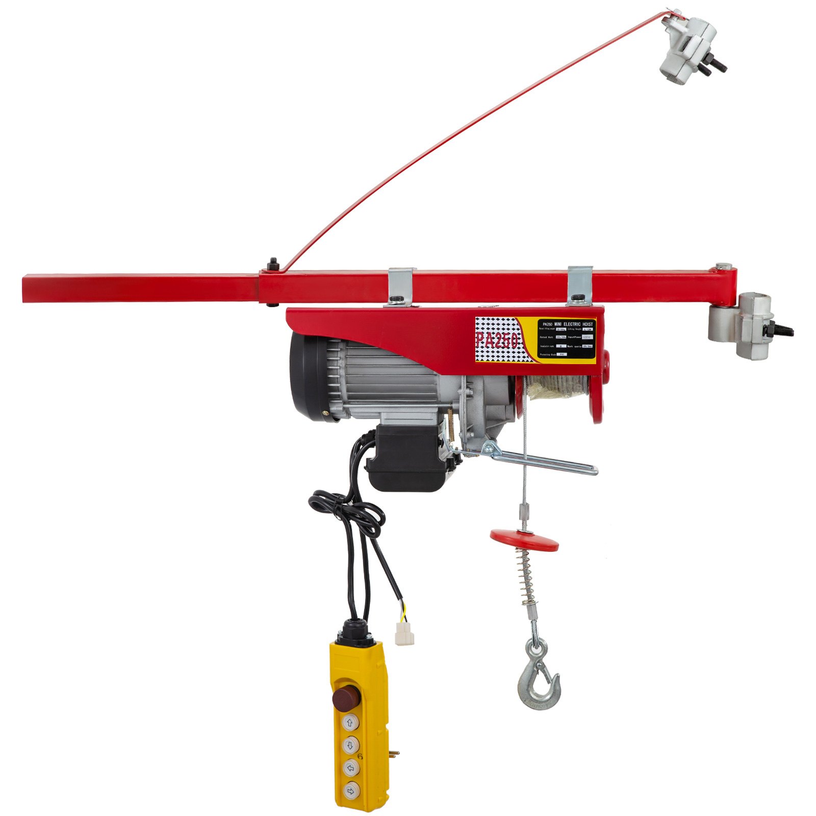 Paranco Elettrico Carico Da 250kg Con Supporto Paranco Da 1100mm Sollevamento