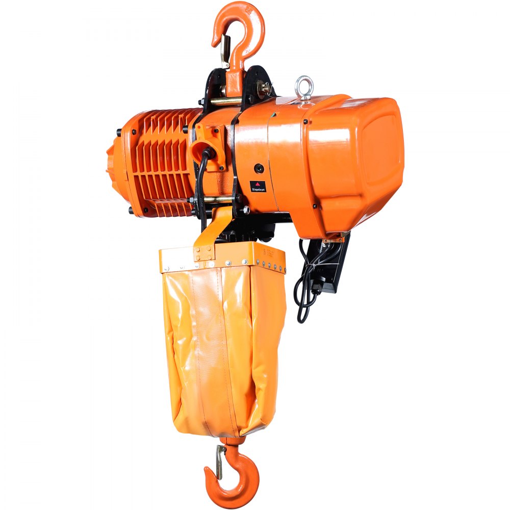 VEVOR Electric Chain Hoist, 2000 kg Lifting Capacity, 6 m Lifting Height, 6.6 m/min Speed, 230 V, Three-Phase Overhead Crane with G100 Chain, 100 m Wireless Remote Control for Garage, Shop, Home