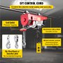 VEVOR Paranco elettrico 1200 kg, Strumento di sollevamento elettrico 12 m, 2000 W Vericello Elettrico
