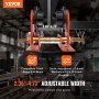 VEVOR Carrello Porta Paranco Elettrico Capacità di Carico 0,5 T, Carrello con Trave di Spinta in Acciaio Legato Larghezza Regolabile 60-120 mm, Porta Paranco Supporto per Paranco Elettrico Trave I e H