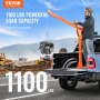 VEVOR Gru per Pickup Elettrica Carico max. 499 kg, Gru a Piattaforma Pieghevole Montata su Camion con Verricello Elettrico, Gru a Bandiera in Acciaio per Pickup Girevole a 360° per Sollevamento