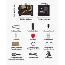 VEVOR Riscaldatore d'Aria Diesel 8 kW, DC 12 V/24 V, Riscaldatore da Parcheggio per Auto RV Camper Portatile Tutto in Uno Controllo Bluetooth, Telecomando Schermo LCD, Serbatoio Carburante da 7L