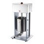 VEVOR Insaccatrice Elettrica per Salsicce da 10 L, Macchina per Salsiccia Elettrica con Controllo Continuo della Velocità e Pedale e 4 Tubi di Riempimento, in Acciaio Inossidabile per Uso Commerciale