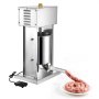 VEVOR Insaccatrice Elettrica per Salsicce, Insaccatrice Verticale per Carne da 10 L, Controllo della Velocità Continuo e Pedale, in Acciaio Inox con 4 Tubi di Insacco, per Uso Commerciale e Domestico
