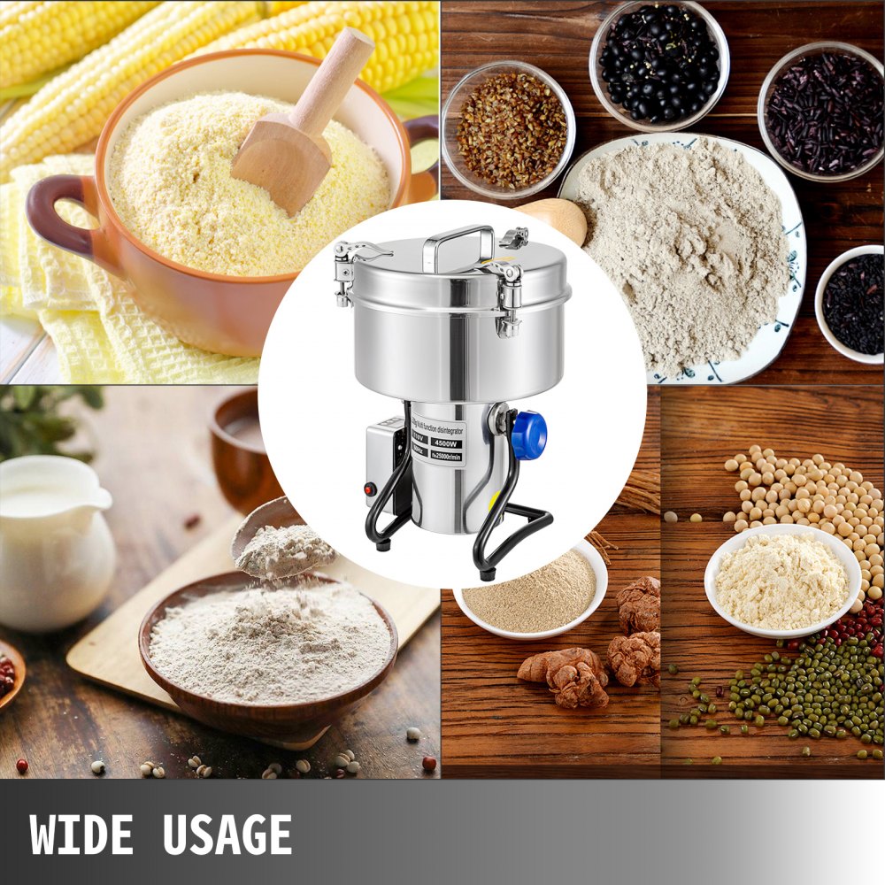 Vevor Mixer Macchina Per Macinazione Smerigliatrice Del Grano 283 X 265 X 580 Mm