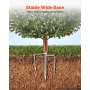 VEVOR Set di 2 Piante di Bosso Artificiali 508 mm, Cespugli Finti in PE, Albero Topiario Finto con Picchetti Metallici, Topiaria Artificiale da Esterno e Interno per Ingresso, Veranda, Balcone e Patio