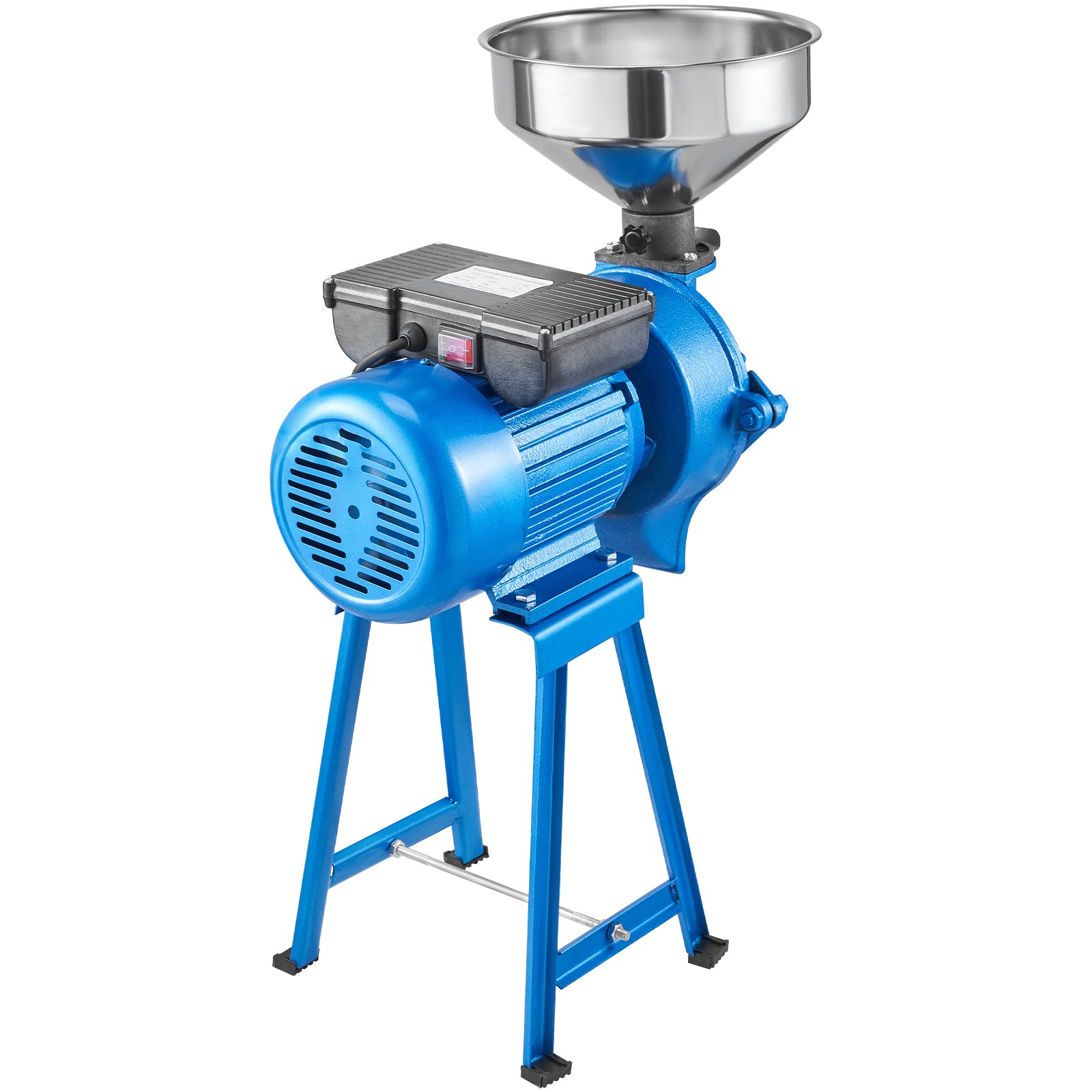 VEVOR smerigliatrice Elettrico 1500W per Macina Spezie Cereali Alimenti Secchi&Umidi Uso Commerciale in Acciaio Inox Ferro Mulino per Cereali