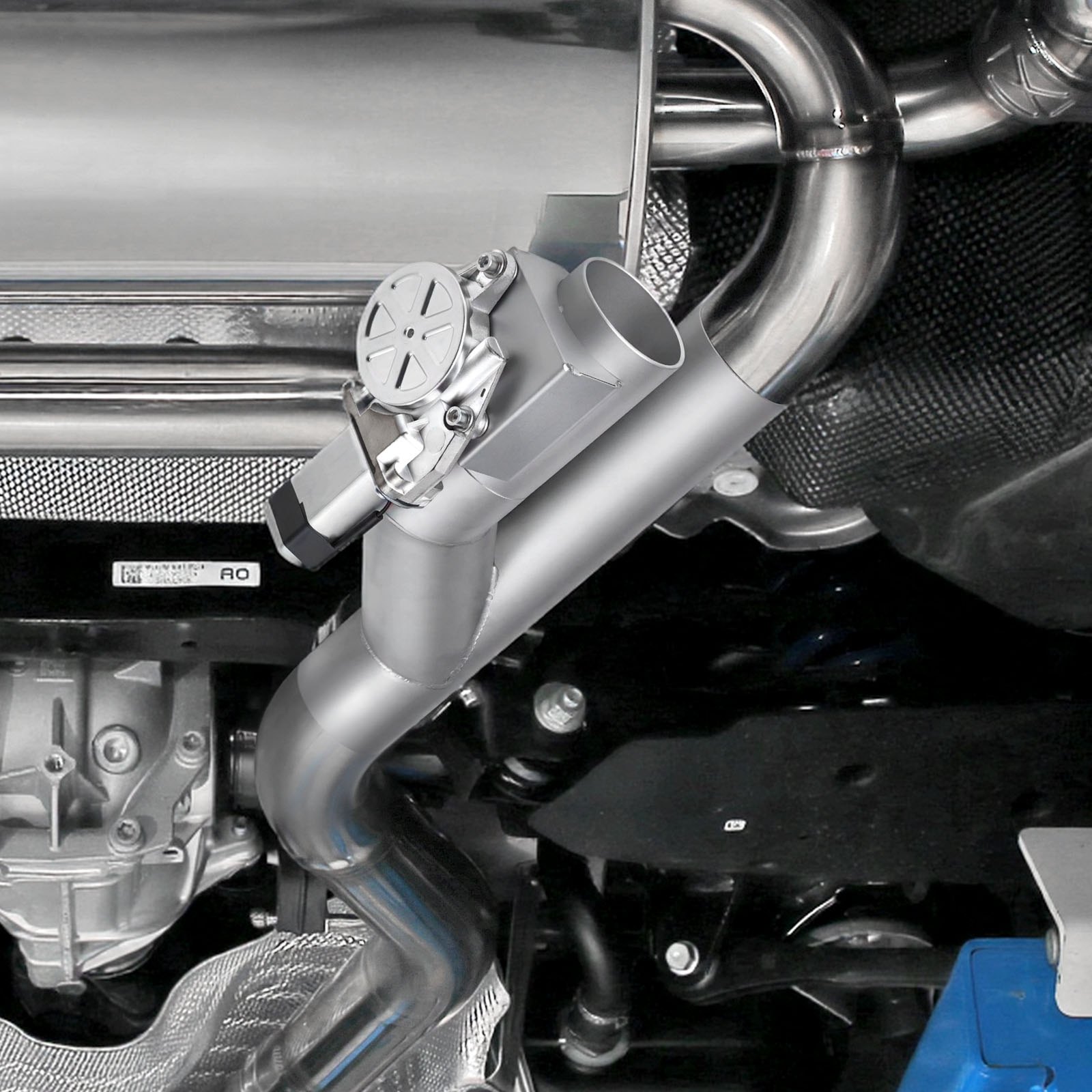 VEVOR Tubo Scarico per Auto Universale, Set di Valvole di Scarico Universali in Acciaio Inossidabile da 6,35 mm, 2 Pezzi, con Telecomando, Adatte per Camion, Berline e Auto Sportive, Peso di 4,1 kg