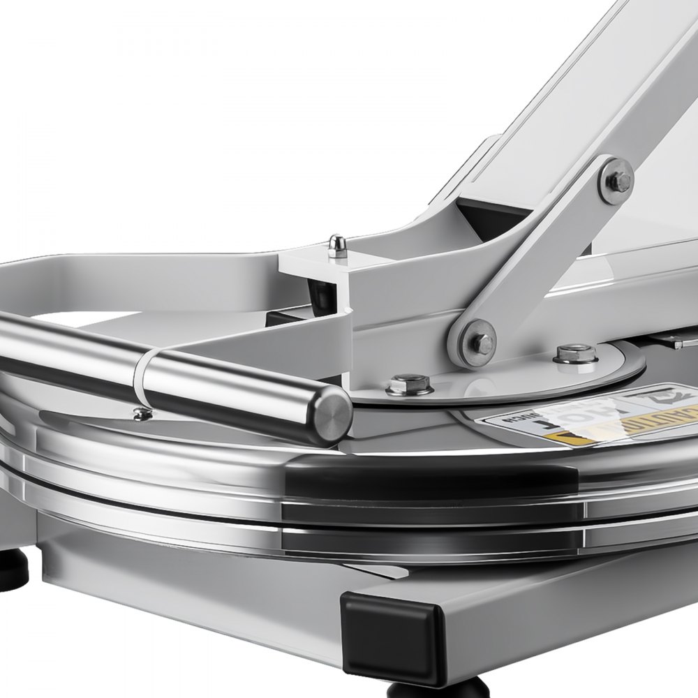 VEVOR Macchina Elettrica di Pressa per Impasto di Pizza Diametro 455 mm 1200 W, in Alluminio Pressofuso, Spessore Regolabile, Stenditrice per Impasto da Pnetteria, Pizzeria, Ristorante, Cucina