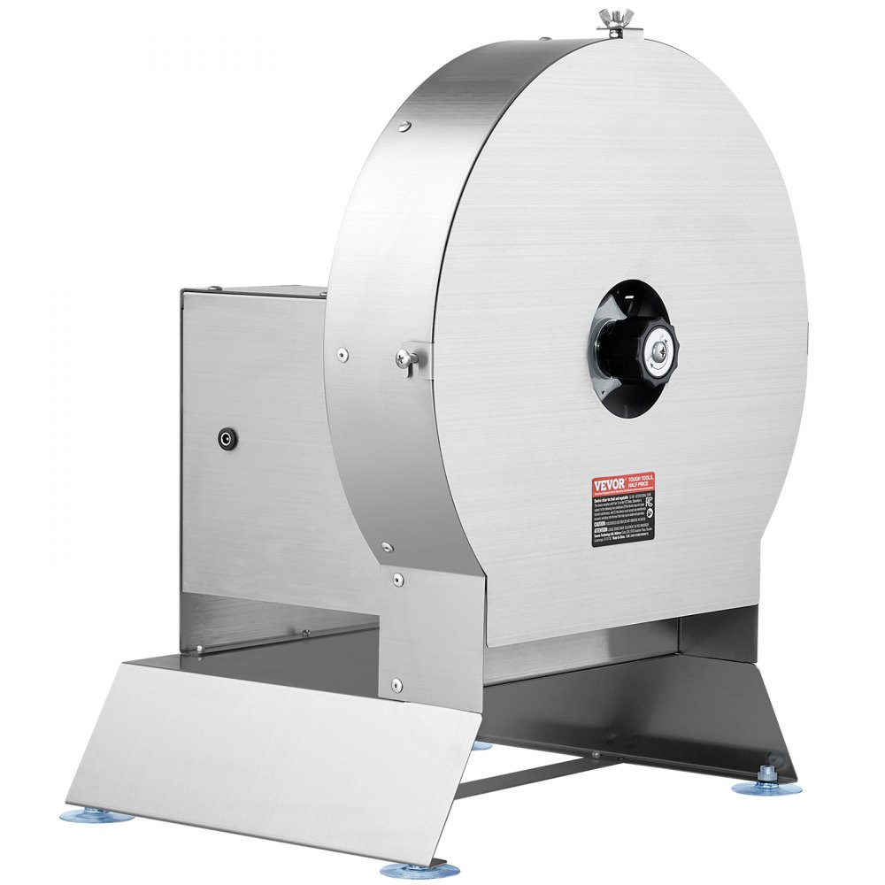VEVOR Affettatrice Elettrica per Verdure, Affettatrice Commerciale Spessore 0-12 mm, Convertibile a Manuale, Affettatrice per Alimenti in Acciaio Inox, Ampia Porta di Alimentazione per Verdure
