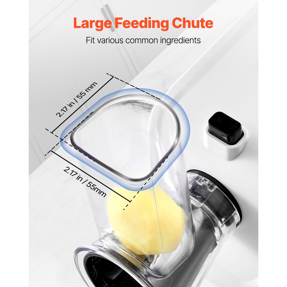 VEVOR Affettaverdure Grattugia da Cucina, Macchina per Insalata, Affettatrice per Verdure, Grattugia Rotante con 5 Accessori, Tagliaverdure con Lame in Acciaio Inox per Formaggio, Affettatura Rapida