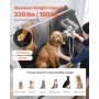 VEVOR Stazione di Lavaggio per Cani con Sollevamento Elettrico, Vasca per Toelettatura per Animali Domestici in Acciaio Inox 127 cm Pannello Filtro per Acqua, per Più Animali Domestici, Porta Destra