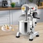 VEVOR Impastatrice Planetaria Velocità Regolabile 450W Ciotola Capienza di 17L/15QT, Impastatrice Elettrica da Cucina Commerciale Velocità 3 Modi 113/184/341 giri/min, Impastatrice 3 Ganci di Ricambio