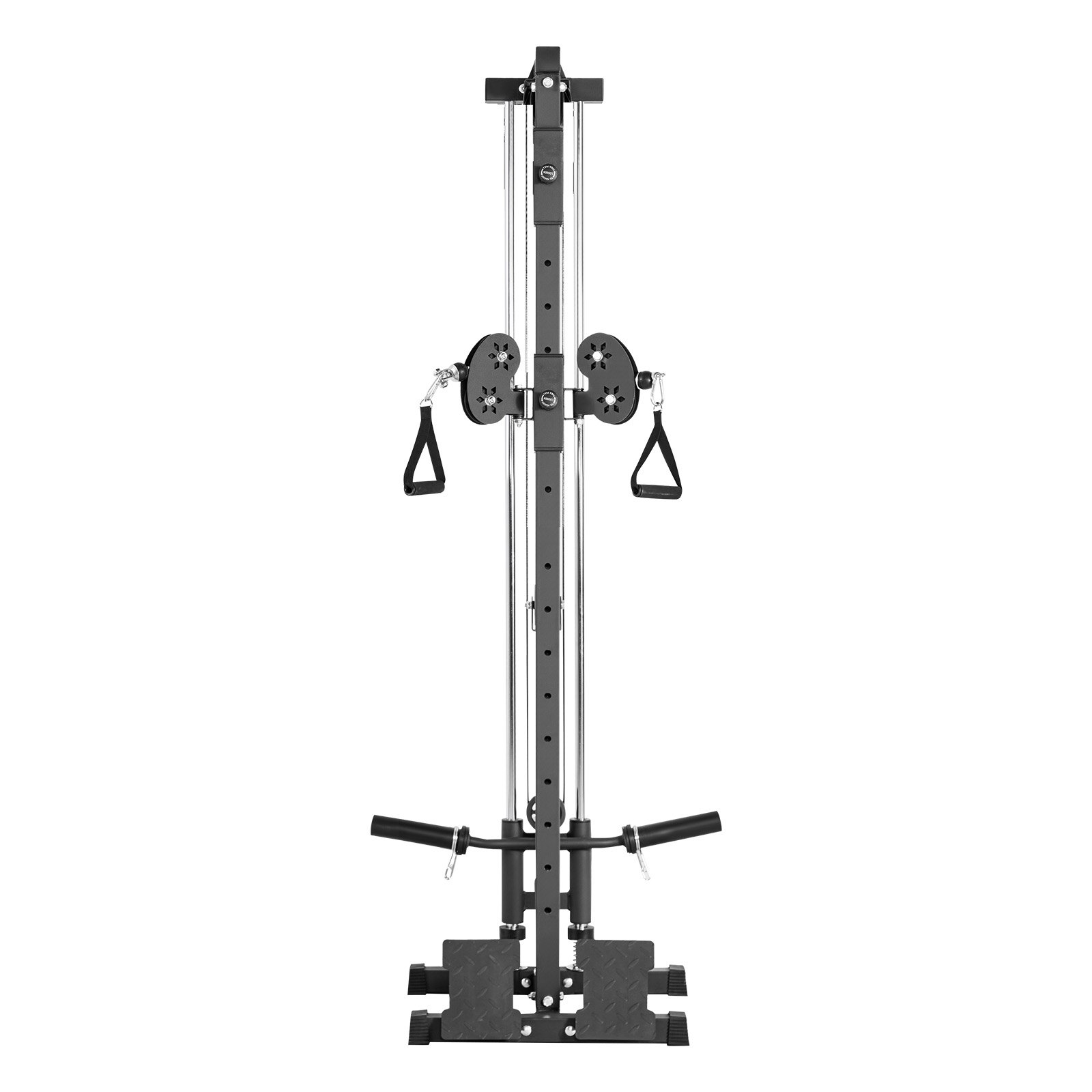 VEVOR Lat Machine da Parete, Macchina a Cavi da Parete 3 in 1, Lat Tower Professionale per Allenamenti Pulldown, Schiena Tricipiti a Casa e Palestra, Altezza Regolabile a 18 Livelli, Carico Max 227 kg