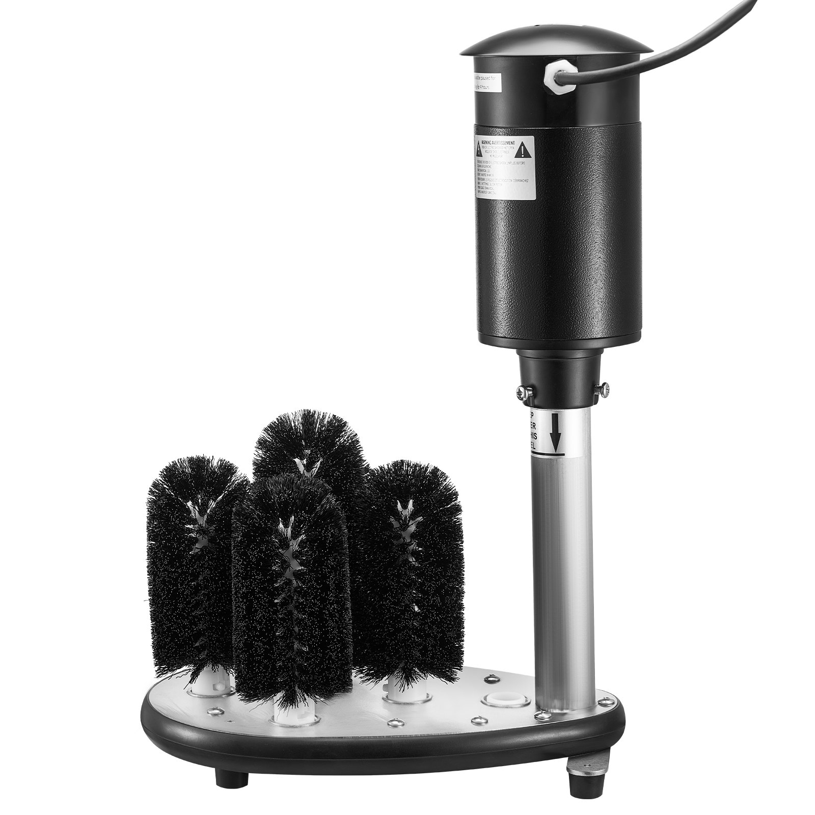 VEVOR Lavabicchieri Elettrica da Cucina Commerciale, Lavabicchieri da Bar 5 Spazzole, Macchina per Pulizia Bicchieri 1200 Tazze/ora, Lavabicchieri da Bar per Bicchieri da Vino Bar Ristorante Cantina