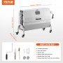 VEVOR Griglia per Agnello, Griglia per Maialino, Griglia per Arrosto, Griglia per Barbecue Carico max. 90 kg per Maiale, Agnello, Motore Elettrico da 52 W, Girarrosto Commerciale Acciaio Inox