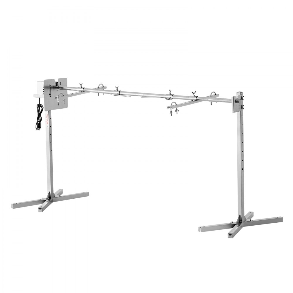 VEVOR Griglia per Arrosto allo Spiedo Elettrico 52W Carico max. 60 kg 1445mm