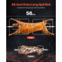 VEVOR Griglia per Agnello 130 kg Griglia per Barbecue per Maiale Capra, Girarrosto Commerciale in Acciaio Inossidabile con Motore Elettrico da 60 W con Scudo Termico, Lunghezza Girarrosto da 1427 mm