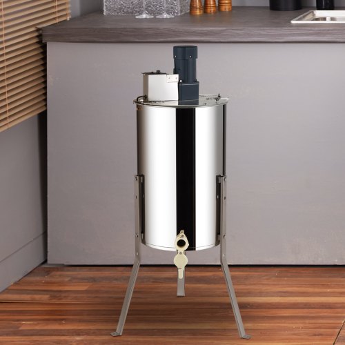 Centrifuga Elettrica Per Miele 220V – 8 Telai In Acciaio Inox 201, 140W, 370 Giri/min, 38x60 Cm