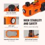 VEVOR Kit di Attrezzi per Martinetto Idraulico Sollevatore per Riparazione dell'Auto Veicolo Carico Massimo 5 Tonnellate Corrente CC 12V 180W 15A Pressione 10bar, Cassetta di Attrezzi per Martinetto