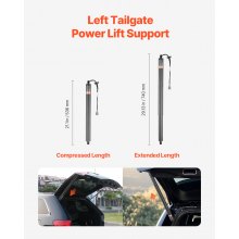 VEVOR Supporto Sollevamento Elettrico per Portellone Posteriore Sinistro Compatibile con Jeep Grand Cherokee WK2 Series 2011-2012, Attuatore Elettrico per Portellone Posteriore, Ammortizzatore Auto