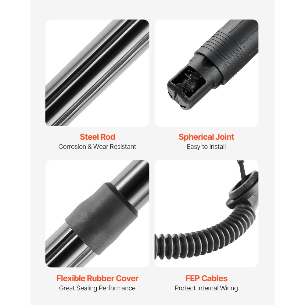 VEVOR tailgate lift support rear left & right, for Skoda Superb III 3V5 Combi 2015-2020, electric tailgate shock absorber strut, replaces OE number 3V9827851B 3V9827852B (2 pcs.)