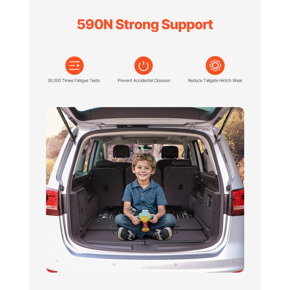 VEVOR Supporto di Sollevamento Elettrico per Portellone Posteriore Sinistro e Destro, Compatibile con VW Sharan 2010-2023 (7N, 7N1, 7N2), Ammortizzatore Elettrico per Portellone Posteriore 2 pezzi