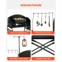 VEVOR Tavolo da Cucina da Campeggio Portatile in Alluminio per Barbecue Nero