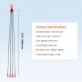 VEVOR Imbracatura a catena di sollevamento a 4 gambe con ganci e regolatori, 8 mm x 300 cm, Capacità carico 5.000 kg, Grado 80 per carrello elevatore, Paranco a motore, Banchina, Cantiere, Fabbrica