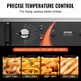 VEVOR Friggitrice Commerciale Elettrica da Banco per Tacchino 2250W, Friggitrici a Olio 29 L con Cestello, Acciaio Inox Spesso 1 mm, Controllo Tempo Temperatura, per Uso in Cucina Ristorante