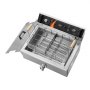 VEVOR Commercial Deep Fryer, 2250W Electric Deep Fryer with Basket, Large 20L Capacity Countertop Oil Fryer, Stainless Steel, Temperature Control, for Kitchen & Restaurant Use, Silver