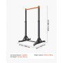 VEVOR Pull Up Bar, 150kg Capacity Portable Pullup Bar Station, Pullup Bars Free Standing with H-Frame Structure & Heavy-Duty Steel Tube, 8 Level Height Adjustment Gravity Fitness for Arms Back Chest