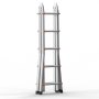 VEVOR Scala Telescopica A Frame, Scala Estensibile Compatta in Alluminio 5120 mm, Scala Pieghevole Portatile, Scala Telescopica per Camper, Compiti a Casa, Tetto Interno ed Esterno, Carico 149,7 kg