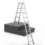 VEVOR Scala Telescopica A Frame, Scala Estensibile Compatta in Alluminio 5120 mm, Scala Pieghevole Portatile, Scala Telescopica per Camper, Compiti a Casa, Tetto Interno ed Esterno, Carico 149,7 kg