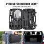 VEVOR Kit Attrezzatura da Esterno Pala con Ascia, Vanga Pieghevole da Campeggio con Ascia, Combinazione Pala-ascia in Acciaio Inox, Attrezzatura Multifunzionale per Campeggio Escursionismo, Nero
