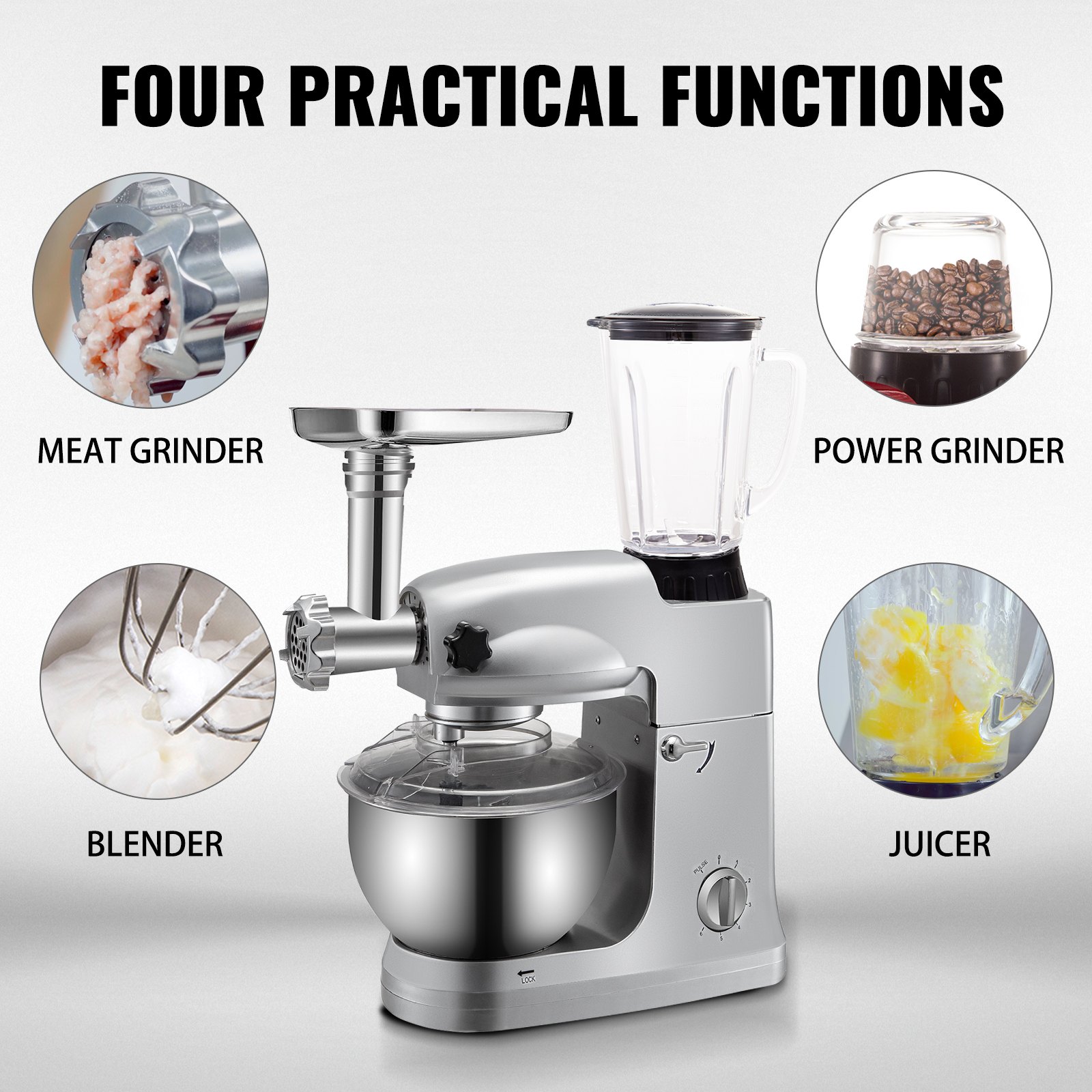 Vevor 110 V Impastatrice Planetaria Sbattitore Elettrico Alimento Della Cucina